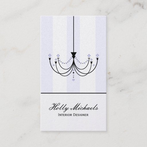 Customizable Crystal Chandelier Business Card