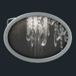 Crystal Chandelier Chic Glass Monogram Belt Buckle<br><div class="desc">Crystal Chandelier Chic Glass Glitz Glam Glamour Monogram Initial Belt Buckle Personalized</div>