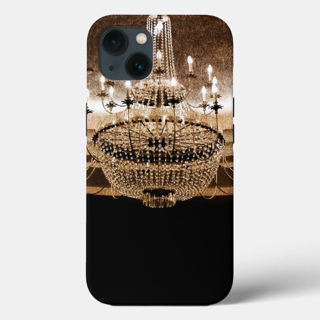 Crystal Chandelier Dazzle Glitz Glam IPAD Case (Back)