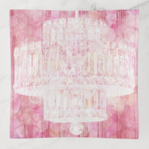 Crystal Chandelier I - Pink