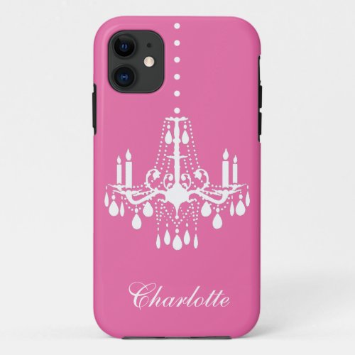 Crystal Chandelier iPhone 5 Case_Mate pink iPhone 11 Case