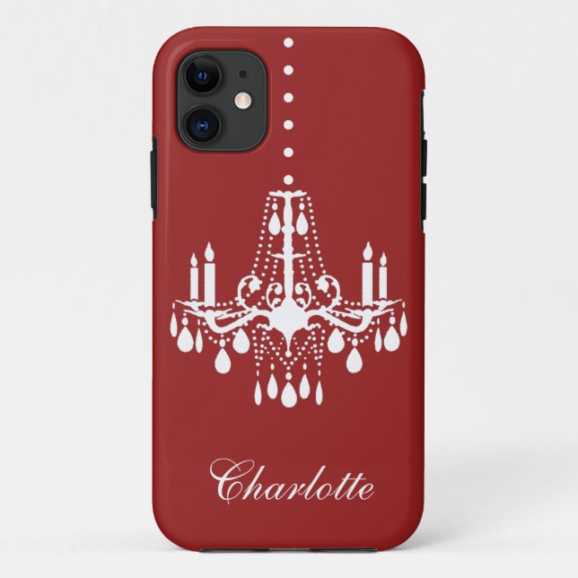 Crystal Chandelier iPhone 5 Case-Mate (red) Case-Mate iPhone Case (Back)