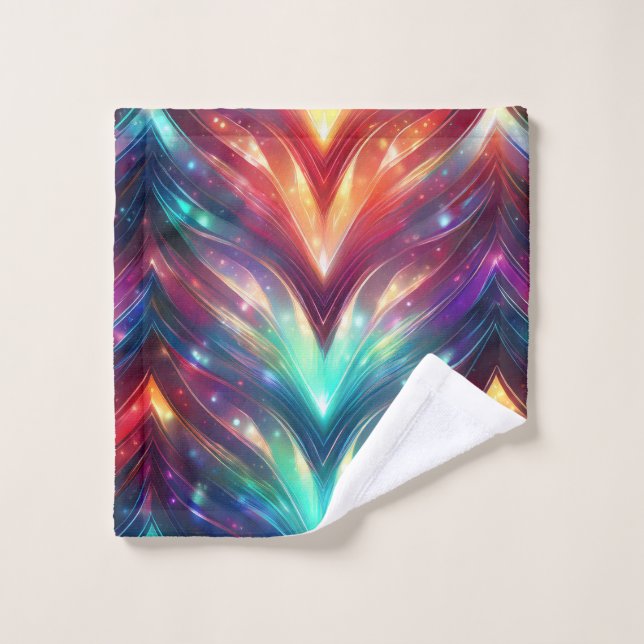 Crystal Chevron  Bath Towel Set (Wash Cloth)