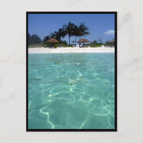 crystal clear bahamas border postcard