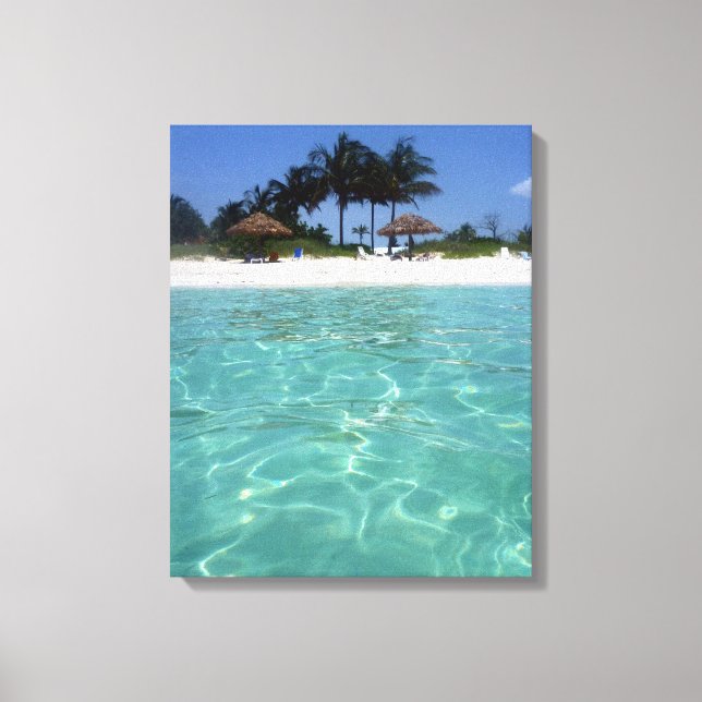 crystal clear bahamas canvas print (Front)