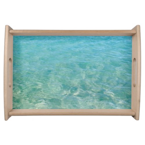 Crystal Clear Beach Water Serving Tray