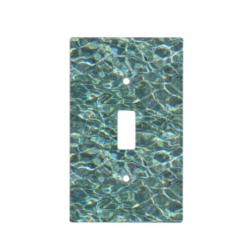 Crystal Clear Blue Water Surface Reflections Light Switch Cover