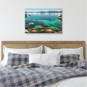 Crystal Clear Lake Tahoe Landscape Art Photograph Canvas Print
