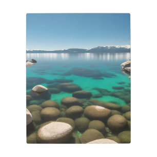 Crystal Clear Lake Tahoe Photograph Metal Print