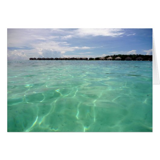 crystal clear maldives cards (Front Horizontal)
