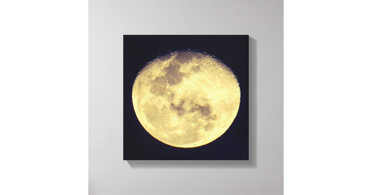 Crystal Clear Moon Canvas Print | Zazzle