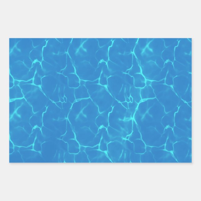 Crystal clear reflecting water wrapping paper sheets (Front)