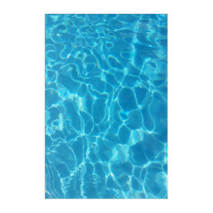 Crystal Clear Sky Blue Pool Water Acrylic Print