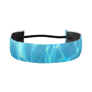 Crystal Clear Sky Blue Pool Water Athletic Headband