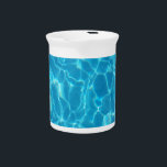 Crystal Clear Sky Blue Pool Water Beverage Pitcher<br><div class="desc">Crystal Clear Sky Blue Pool Water - From the book, "The Answers You Seek Are In The Word Of God" © 2025 Charlie Morelli - Like the design but want it on ANOTHER product? Scroll up and select a product from the TRANSFER DESIGN TO A PRODUCT section to do it....</div>