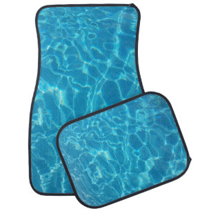 Crystal Clear Sky Blue Pool Water Car Floor Mat