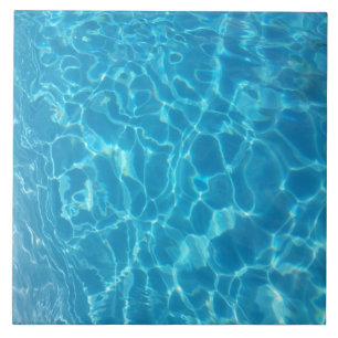 Crystal Clear Sky Blue Pool Water Ceramic Tile