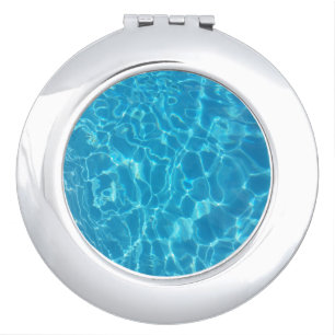 Crystal Clear Sky Blue Pool Water Compact Mirror