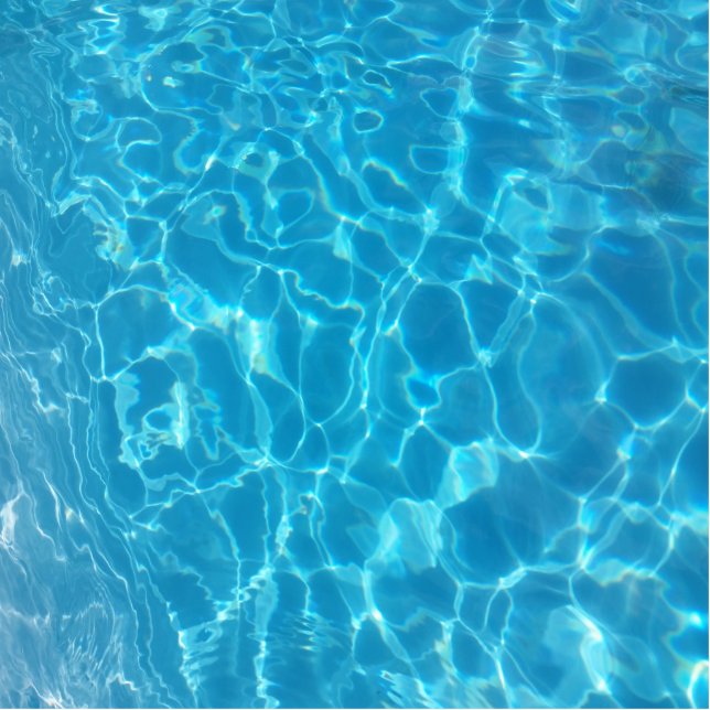 Crystal Clear Sky Blue Pool Water Cutout (Front)