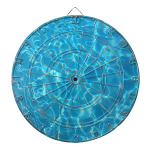 Crystal Clear Sky Blue Pool Water Dart Board