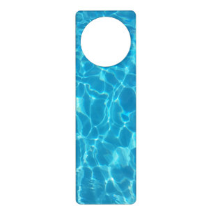 Crystal Clear Sky Blue Pool Water Door Hanger