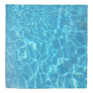 Crystal Clear Sky Blue Pool Water Duvet Cover