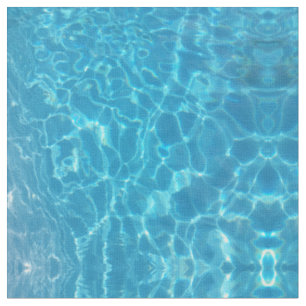 Crystal Clear Sky Blue Pool Water Fabric