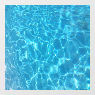 Crystal Clear Sky Blue Pool Water Floor Decals