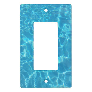 Crystal Clear Sky Blue Pool Water Light Switch Cover