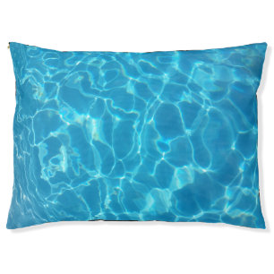 Crystal Clear Sky Blue Pool Water Pet Bed