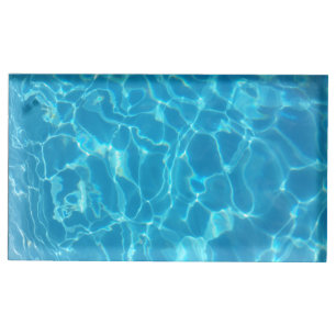 Crystal Clear Sky Blue Pool Water Place Card Holder