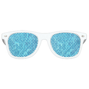 Crystal Clear Sky Blue Pool Water Retro Sunglasses