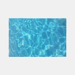 Crystal Clear Sky Blue Pool Water Rug