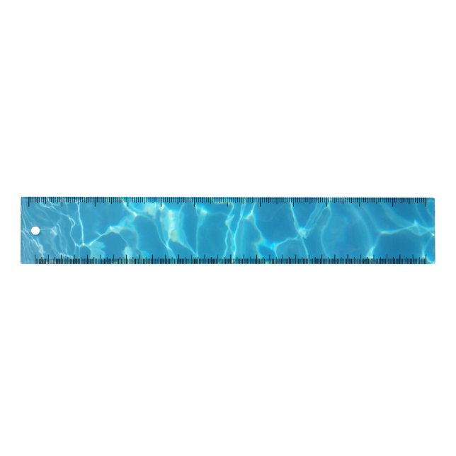 Crystal Clear Sky Blue Pool Water Ruler (Front)