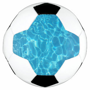 Crystal Clear Sky Blue Pool Water Soccer Ball