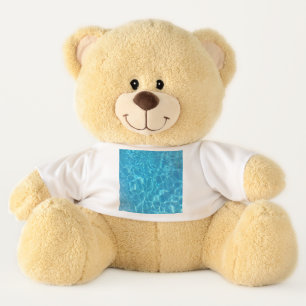 Crystal Clear Sky Blue Pool Water Teddy Bear