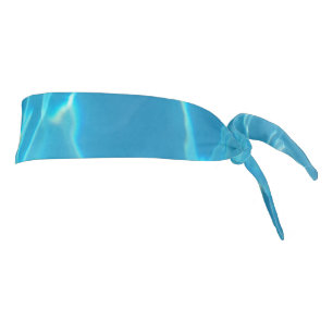 Crystal Clear Sky Blue Pool Water Tie Headband