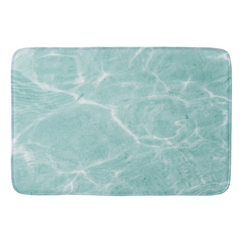 Crystal Clear Soft Turquoise Ocean Dream 2 wall  Bath Mat