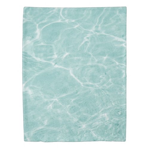 Crystal Clear Soft Turquoise Ocean Dream 2 wall  Duvet Cover