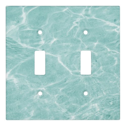 Crystal Clear Soft Turquoise Ocean Dream 2 wall  Light Switch Cover