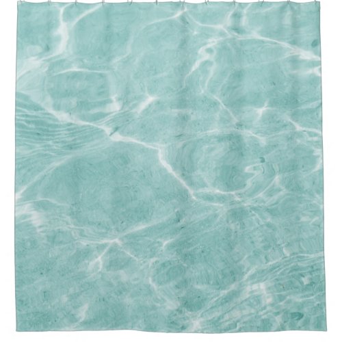 Crystal Clear Soft Turquoise Ocean Dream 2 wall  Shower Curtain