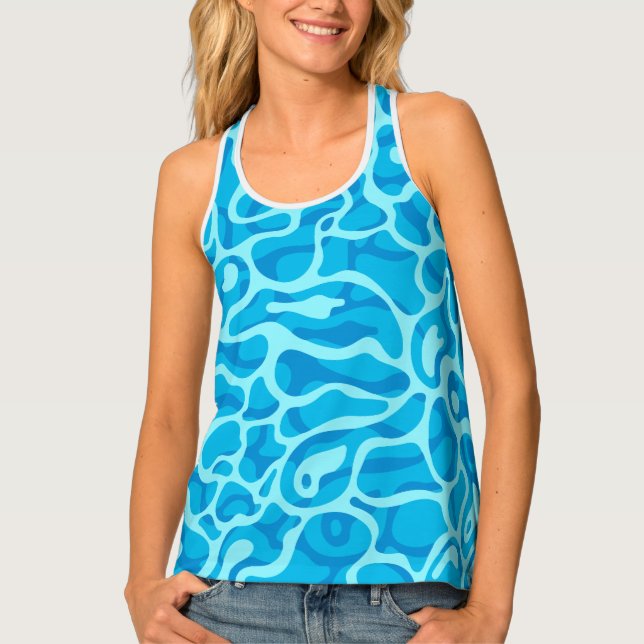 Crystal Clear Water Hawaiian Tank Top (Front)