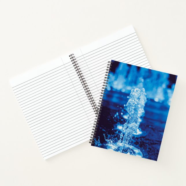 Crystal Clear Water in Motion Notebook (Inside)
