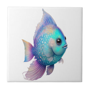 Crystal Colors Fish Ceramic Tile