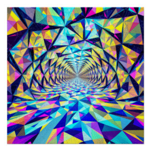 Crystal Corridor: Journey Through the Prism Poster