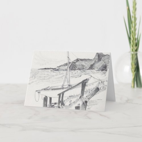 Crystal CoveCA Sketch Greeting Card