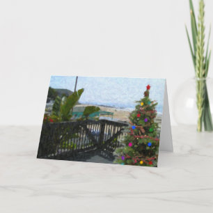 Crystal Cove Holiday Beach View Card