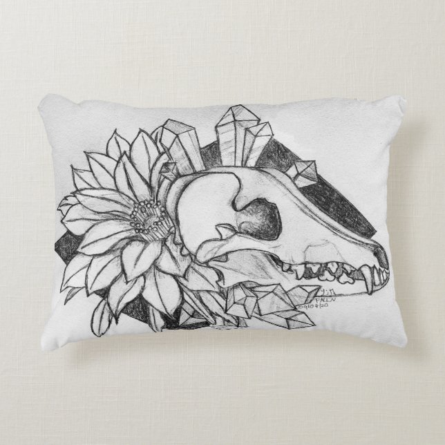 Crystal Coyote  Accent Pillow (Front)