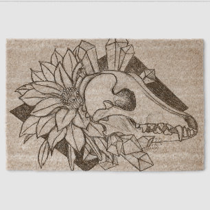 Crystal Coyote Fiber Doormat