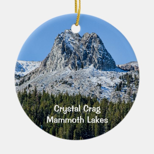Crystal Crag, Mammoth Lakes, CA, Ceramic Ornament (Front)